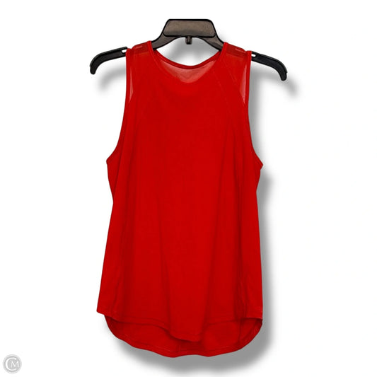 Athletic Tank Top By Lululemon In Coral, Size: M