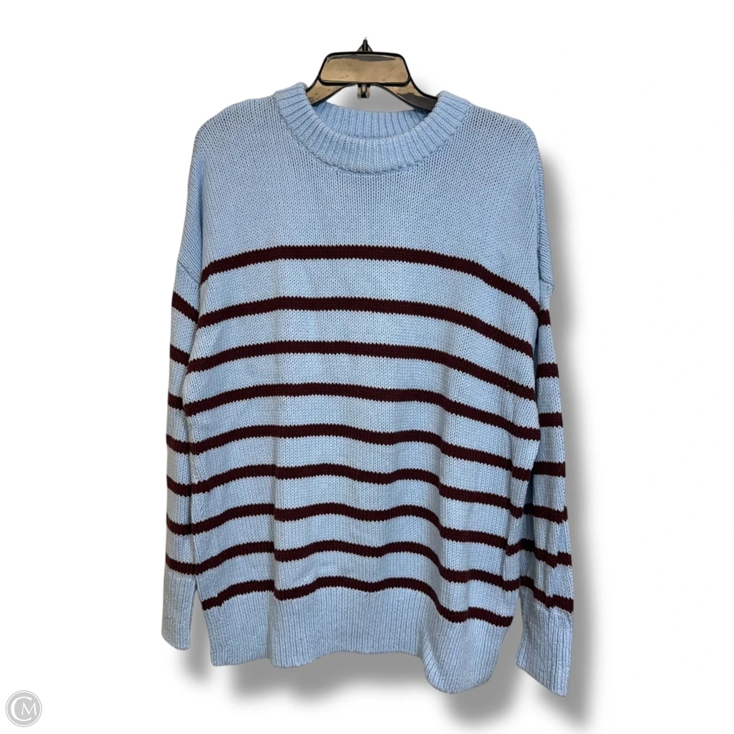 Sweater By Loft In Blue & Brown, Size: L