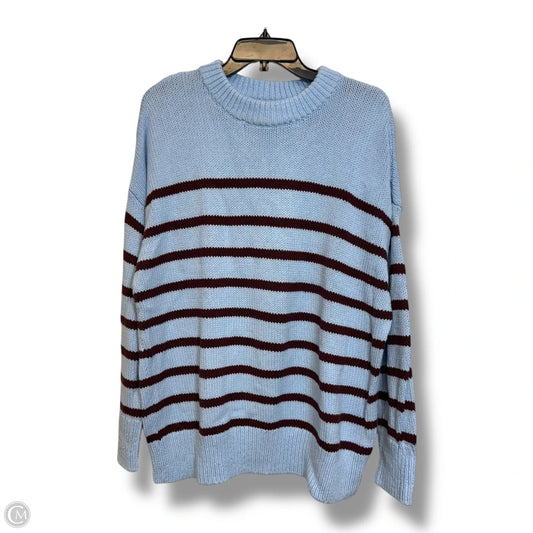 Sweater By Loft In Blue & Brown, Size: L