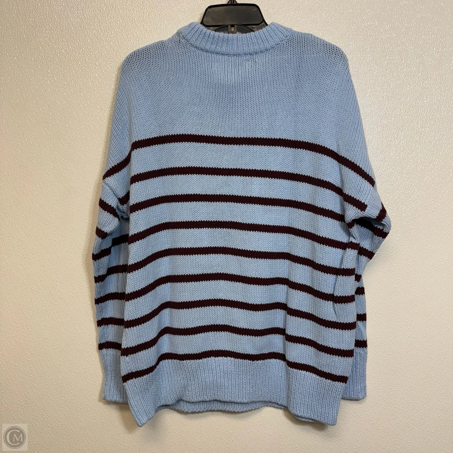 Sweater By Loft In Blue & Brown, Size: L