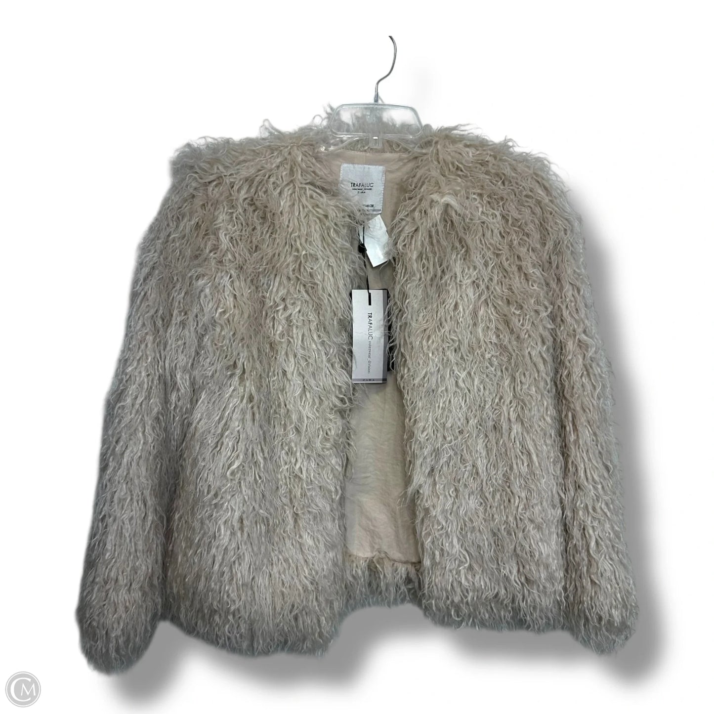 Jacket Faux Fur & Sherpa By Clothes Mentor In White, Size: M