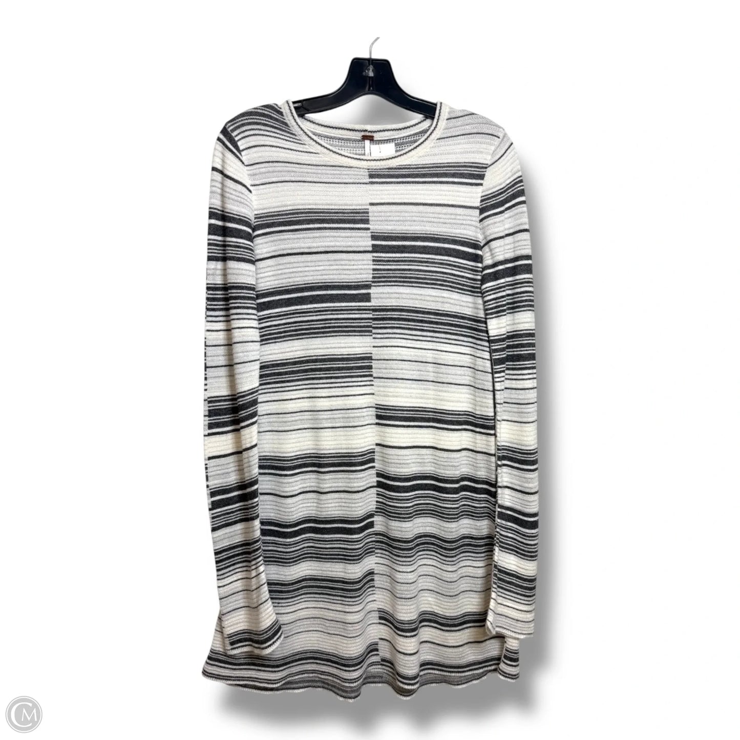 Dress Casual Maxi By Free People In Grey & White, Size: M