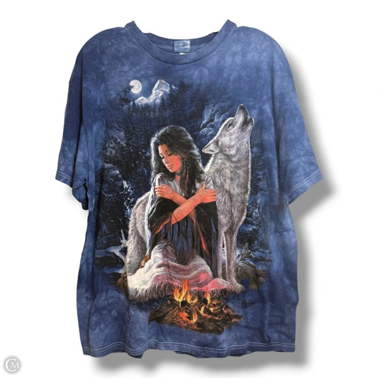 Top Short Sleeve By Clothes Mentor In Blue, Size: Xl