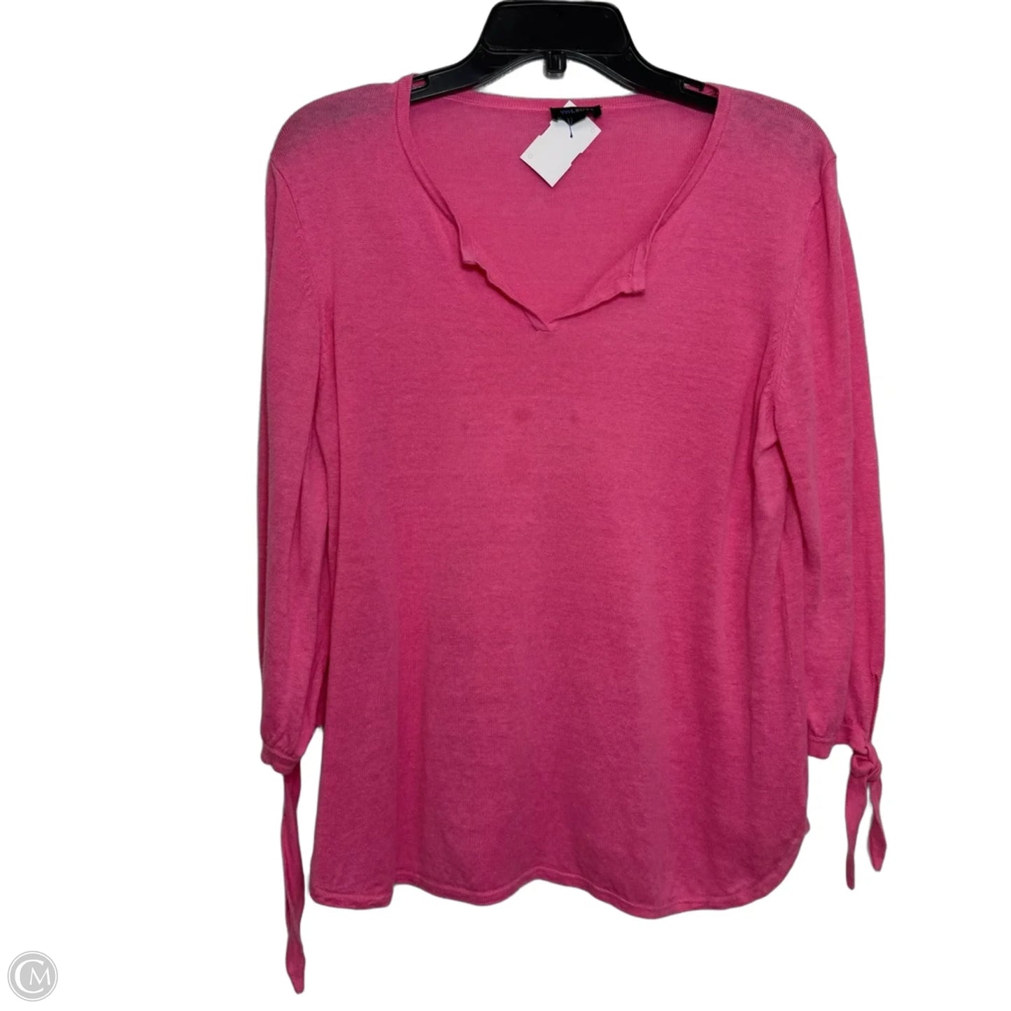 Top Long Sleeve By Talbots In Pink, Size: L