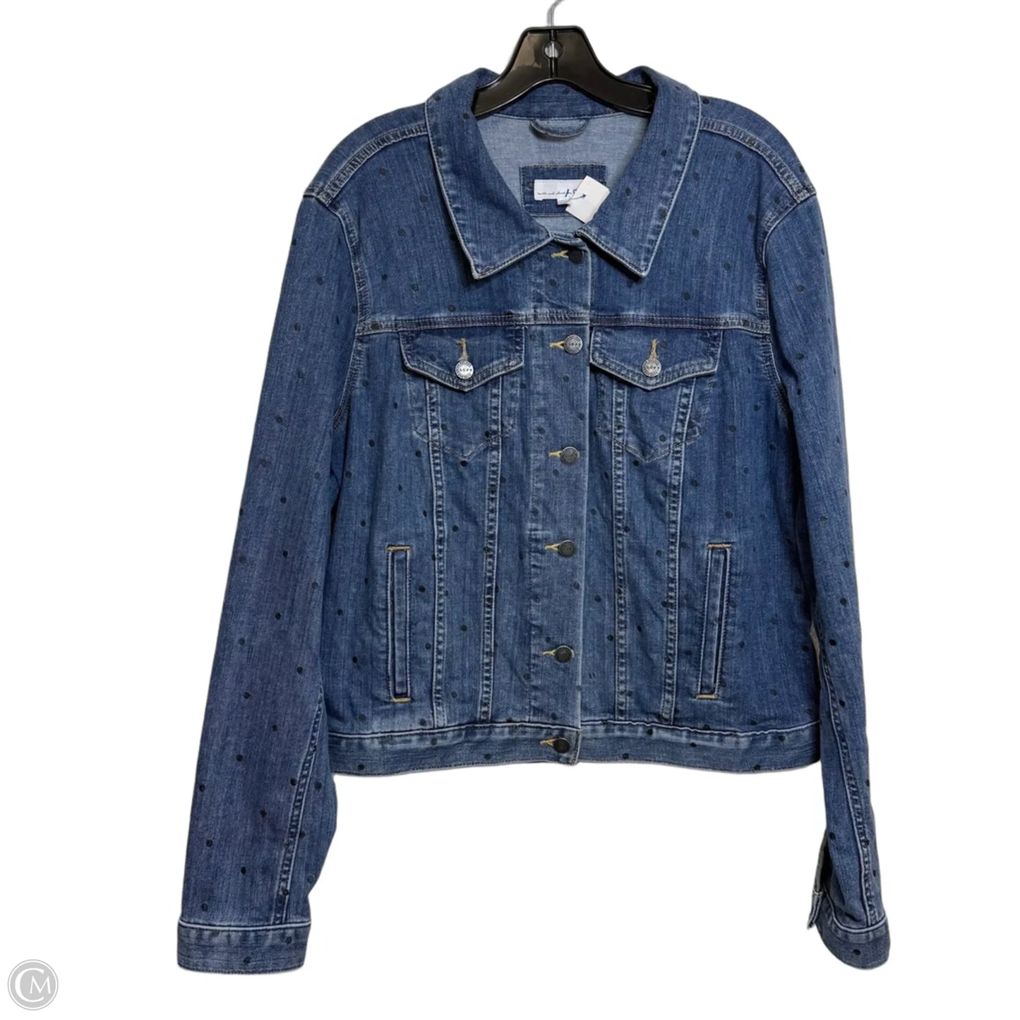Jacket Denim By Loft In Blue, Size: L
