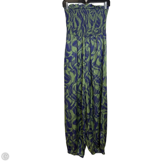Jumpsuit Casual By Anthropologie In Green & Purple, Size: L