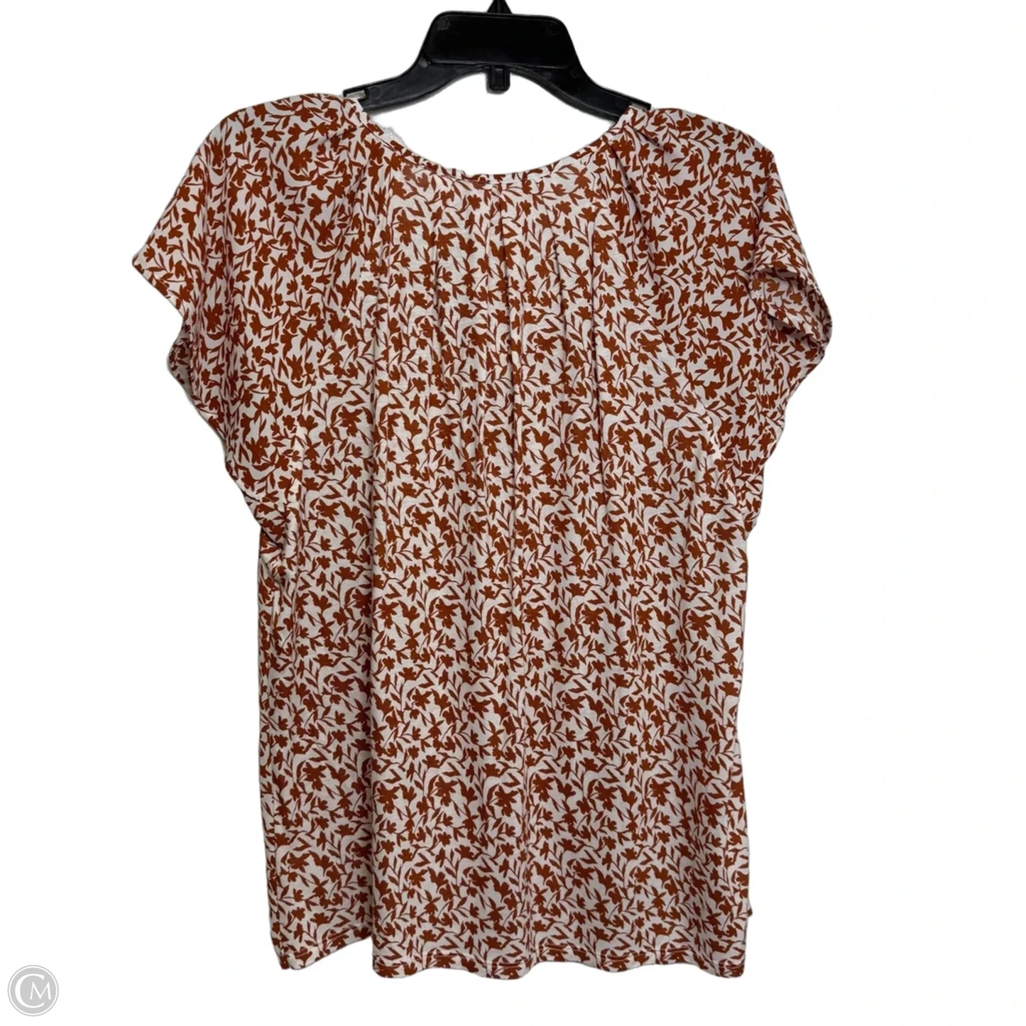 Top Sleeveless By Loft In Brown, Size: M