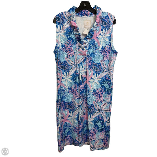 Dress Casual Maxi By Simply Southern In Blue, Size: Xl