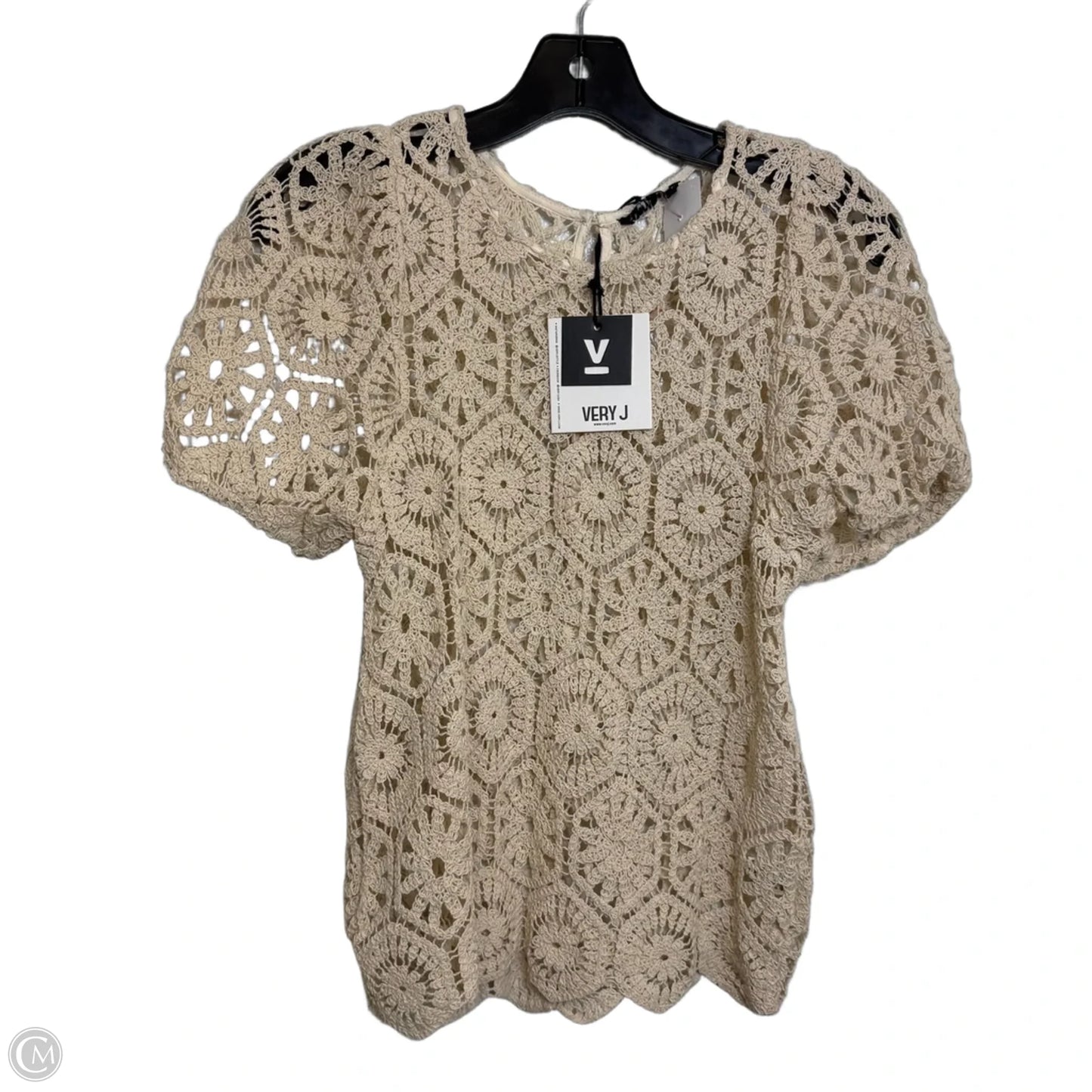 Sweater By Very J In Cream, Size: S