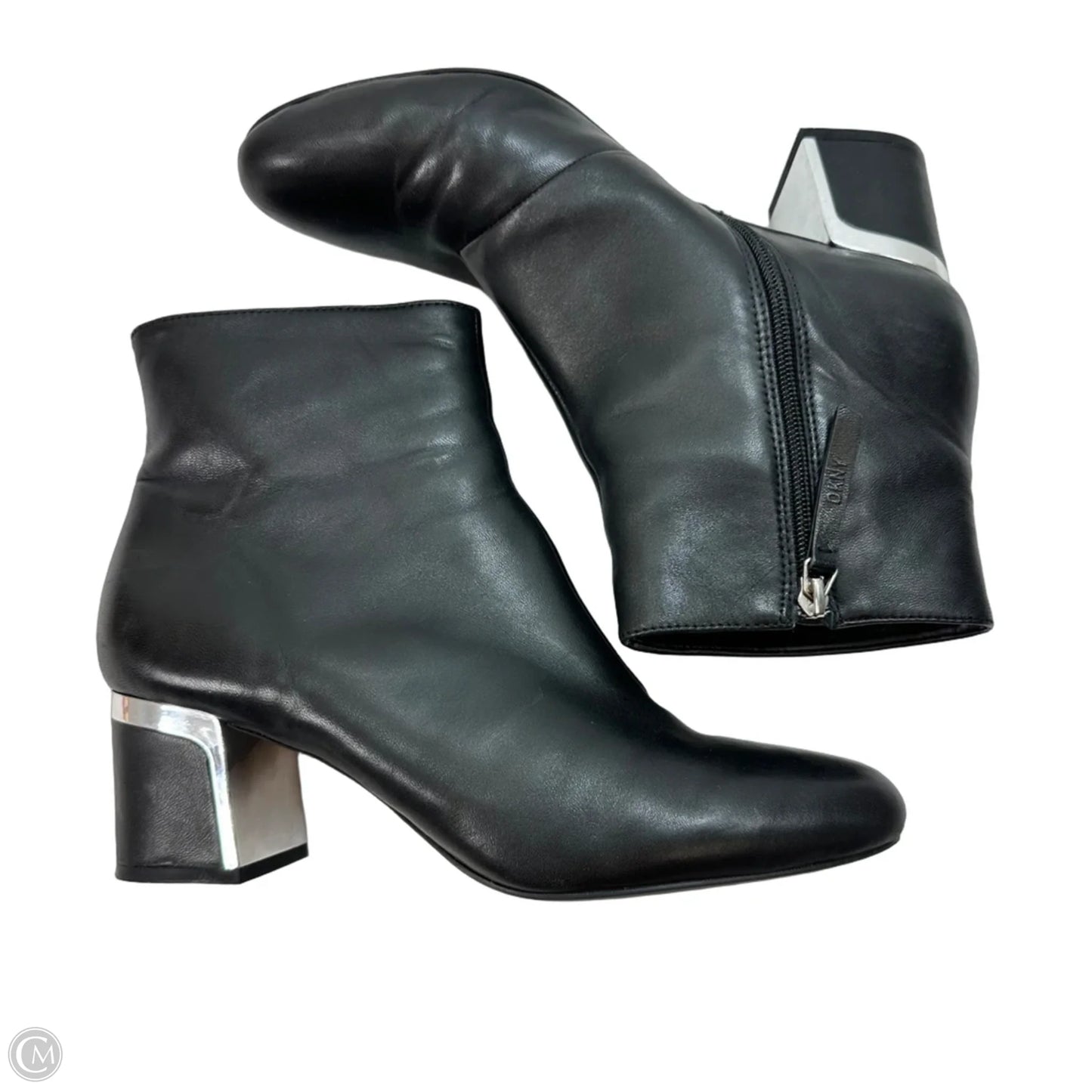 Boots Ankle Heels By Dkny In Black, Size: 9.5