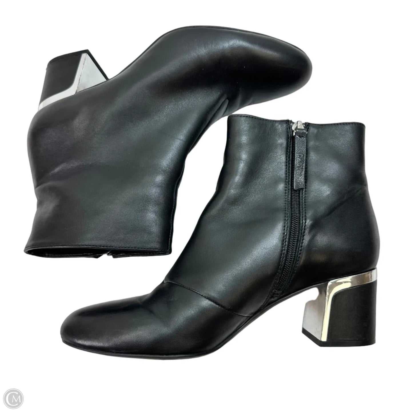 Boots Ankle Heels By Dkny In Black, Size: 9.5