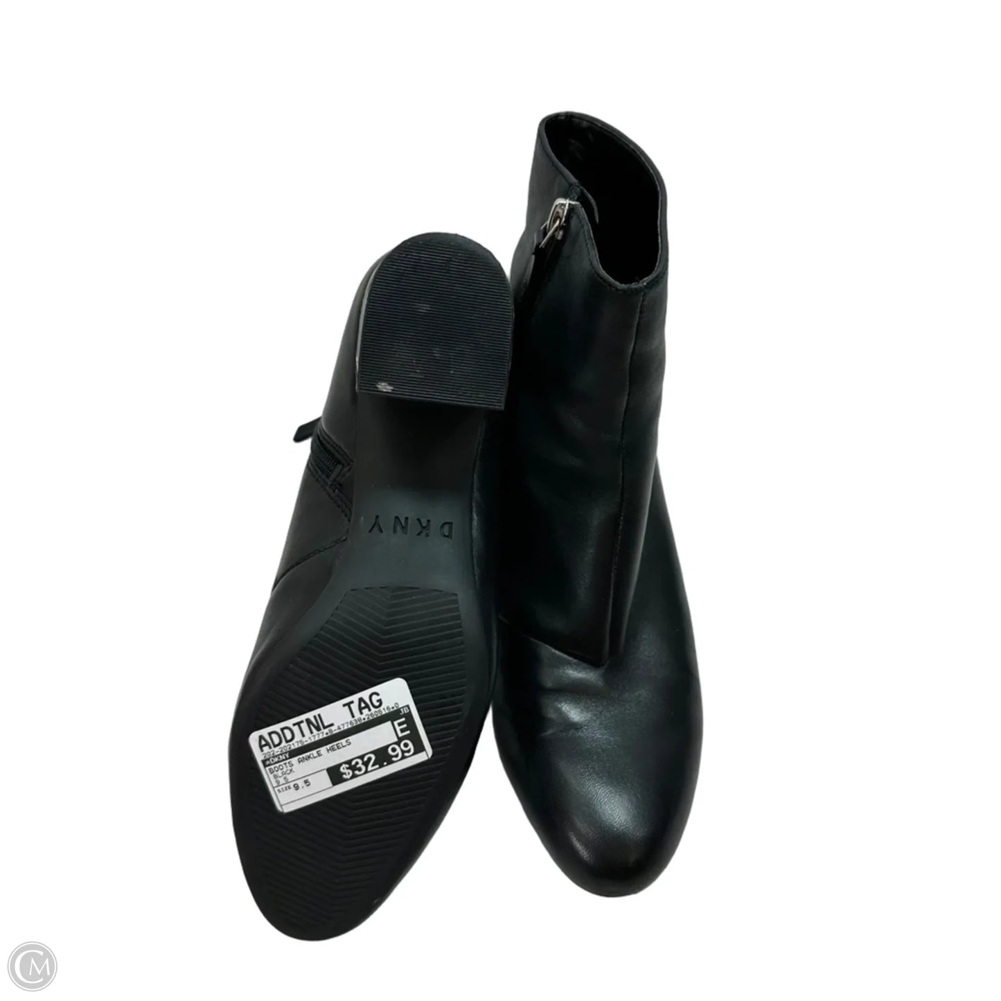 Boots Ankle Heels By Dkny In Black, Size: 9.5