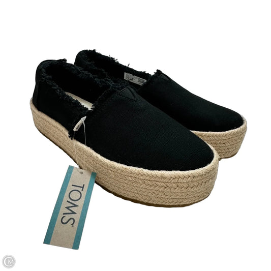 Shoes Flats By Toms In Black, Size: 6.5