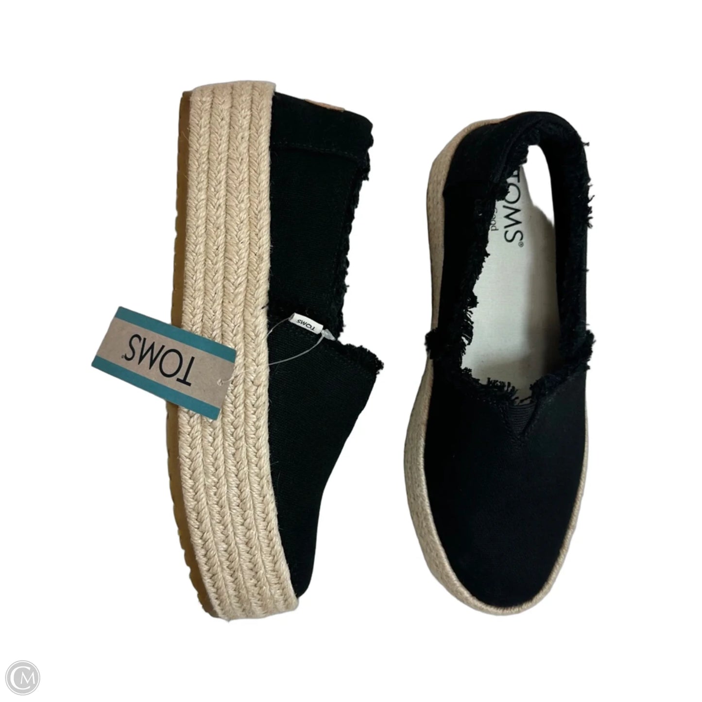 Shoes Flats By Toms In Black, Size: 6.5