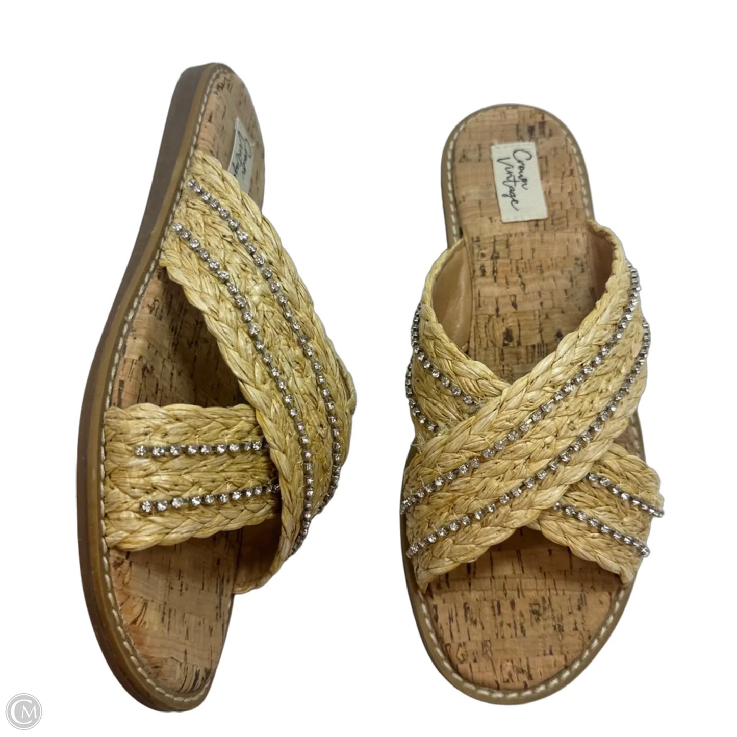 Sandals Flats By Crown Vintage In Beige, Size: 8