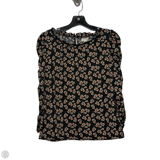 Top Long Sleeve By Max Studio In Floral Print, Size: Xs