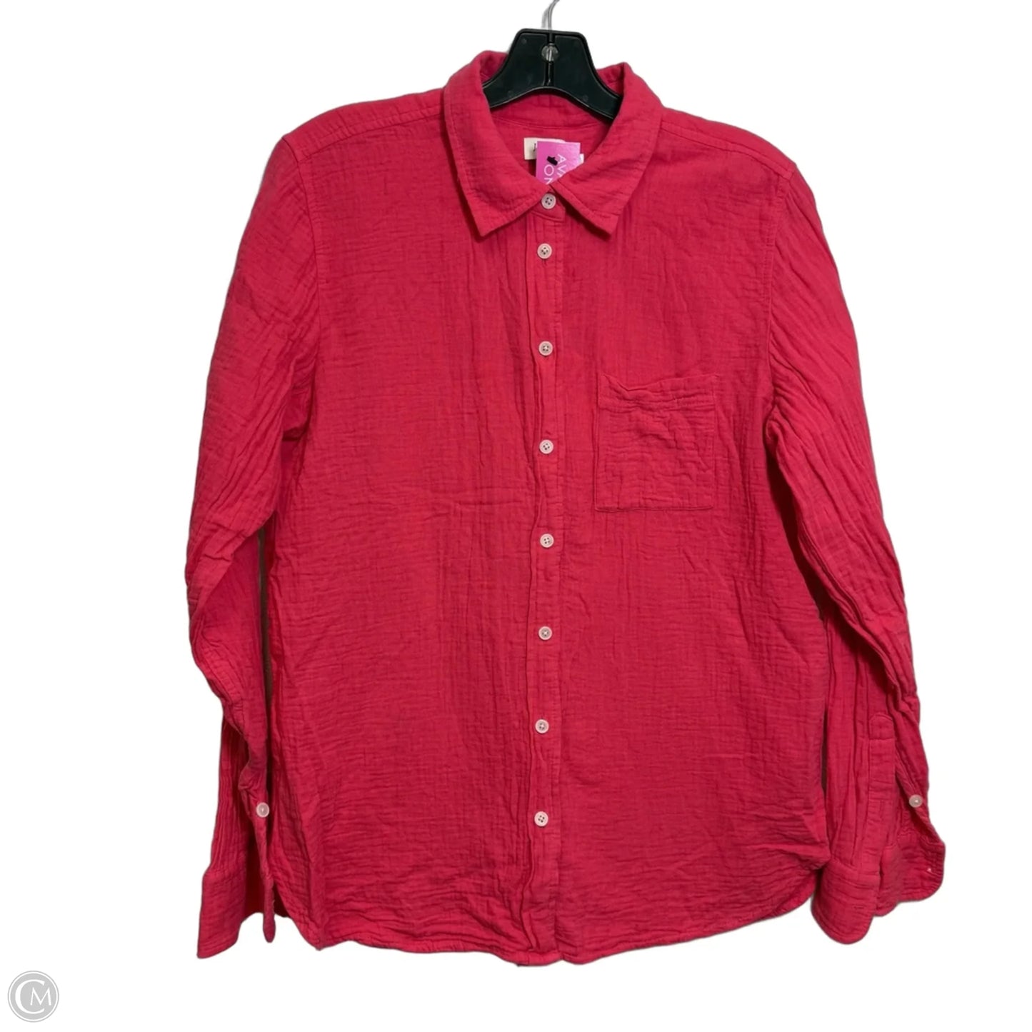 Top Long Sleeve By J. Crew In Pink, Size: M