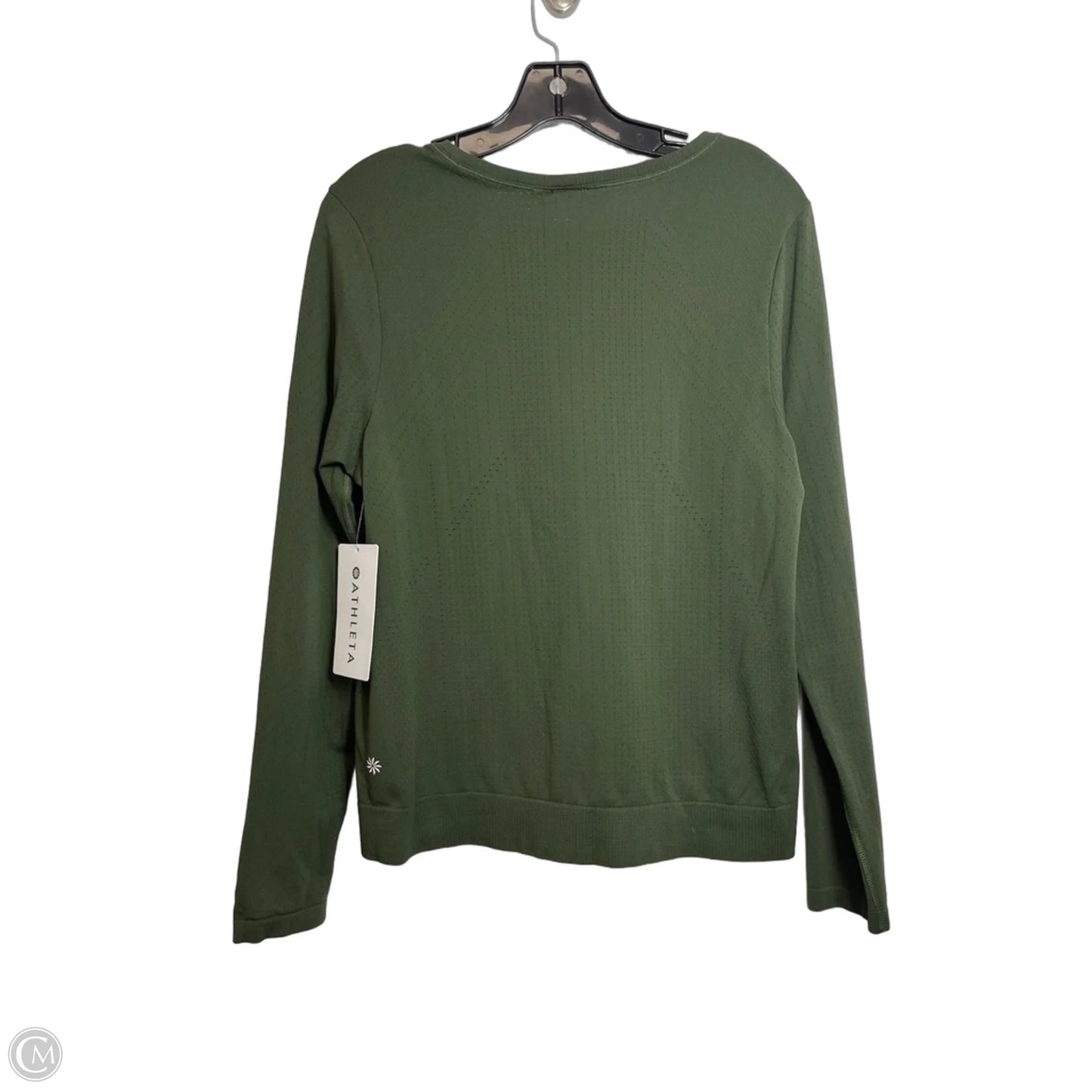 Athletic Top Long Sleeve Crewneck By Athleta In Green, Size: L