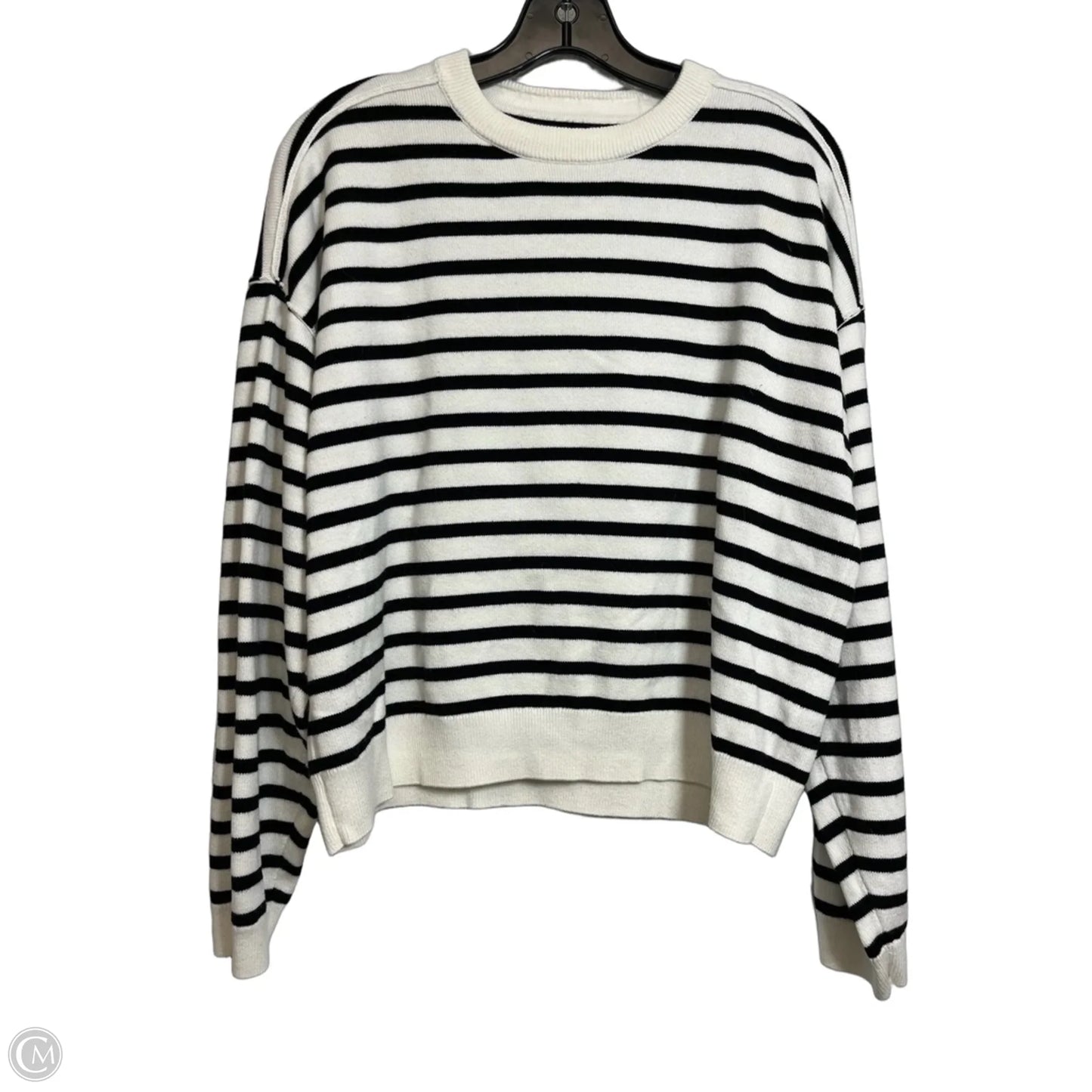 Sweater By J. Crew In Black & White, Size: M