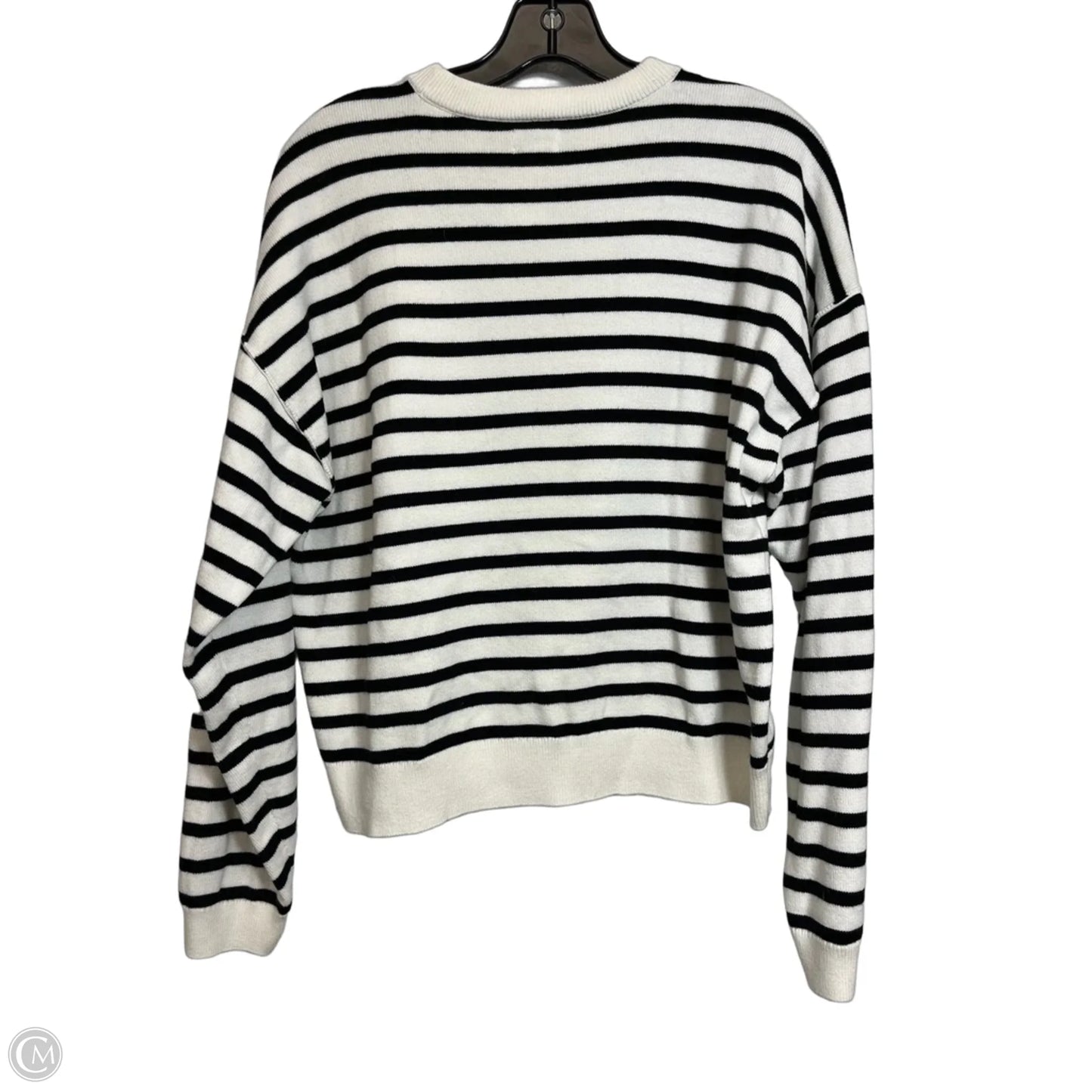 Sweater By J. Crew In Black & White, Size: M