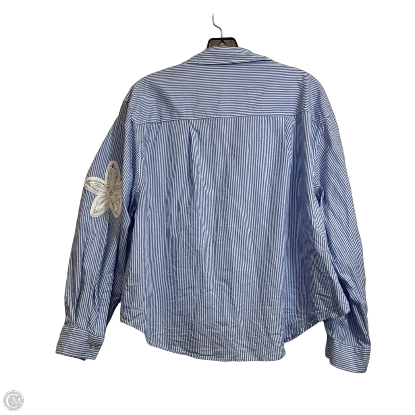 Top Long Sleeve By Nanette By Nanette Lepore In Blue, Size: L