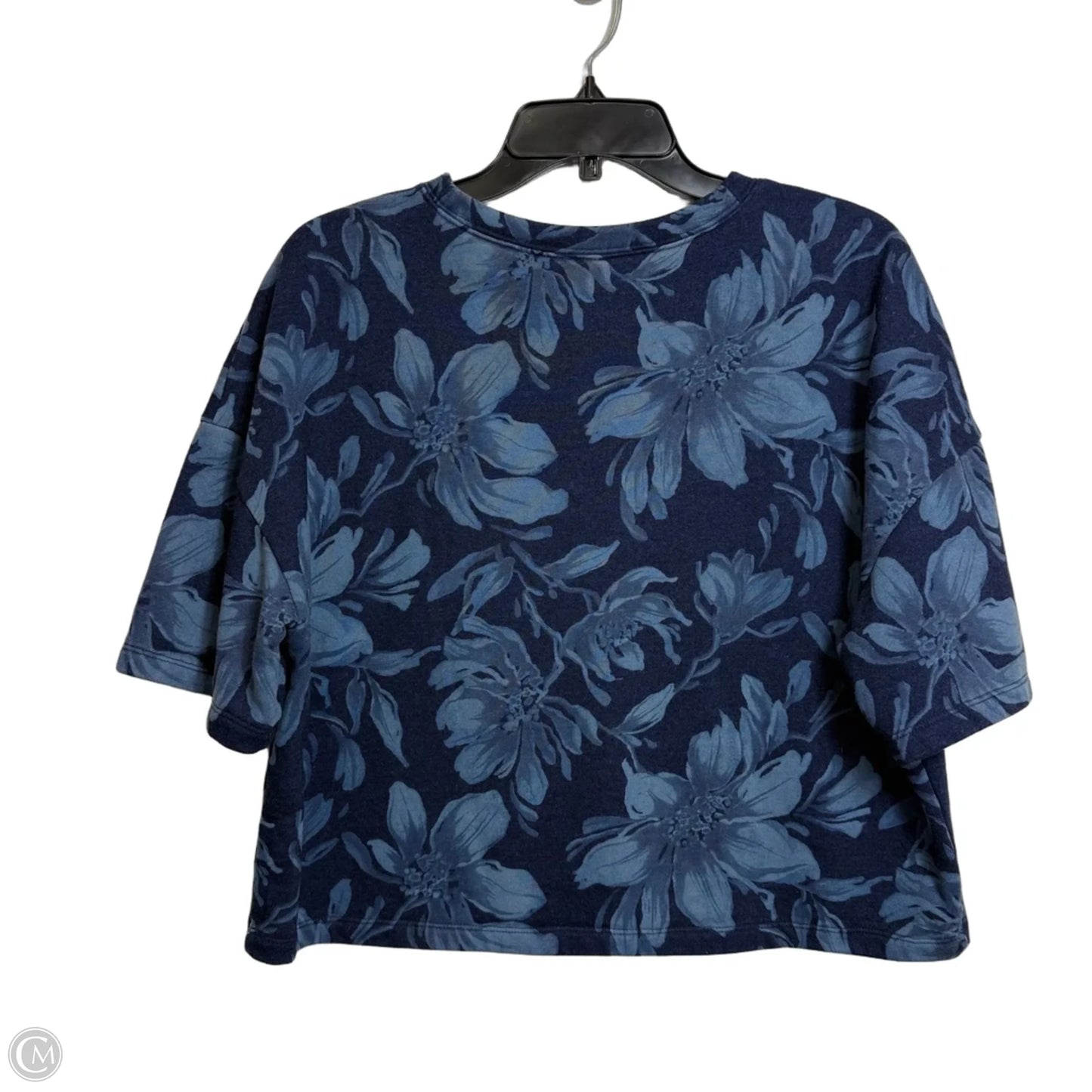 Top Short Sleeve By Express In Blue, Size: M