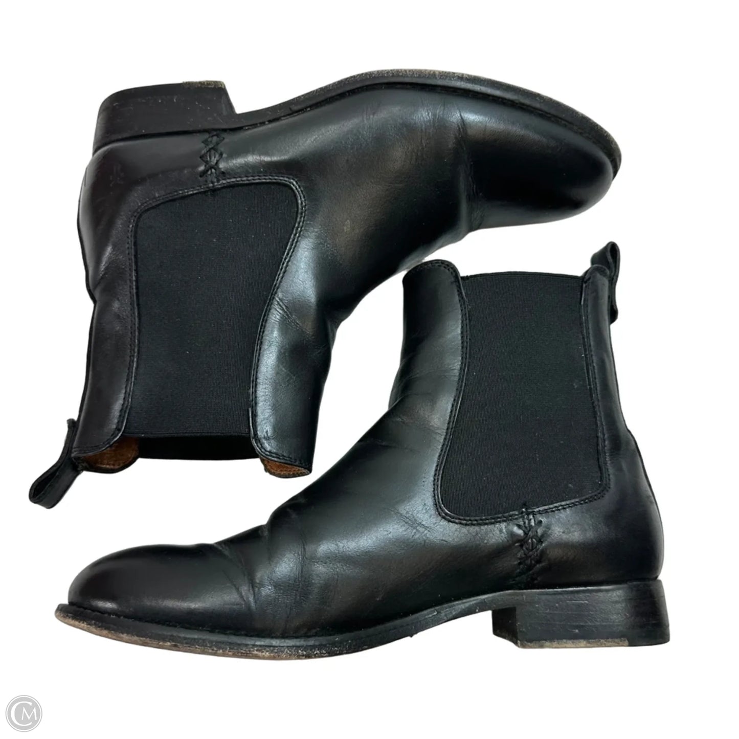 Boots Designer By Frye In Black, Size: 7