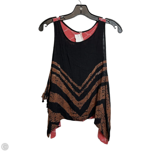 Tank Top By Free People In Black & Orange, Size: S