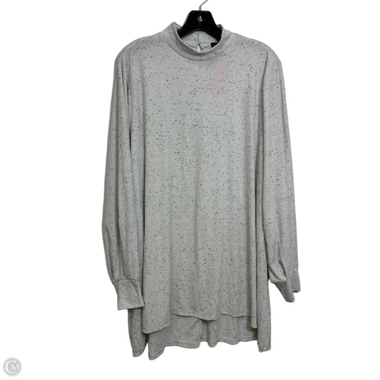 Top Long Sleeve By Lane Bryant In Silver, Size: 18