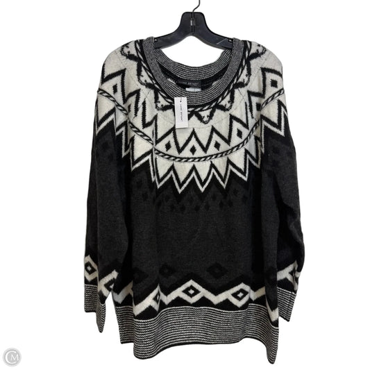 Sweater By Lane Bryant In Black & White, Size: 22