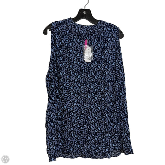 Top Sleeveless By Lane Bryant In Blue, Size: 20