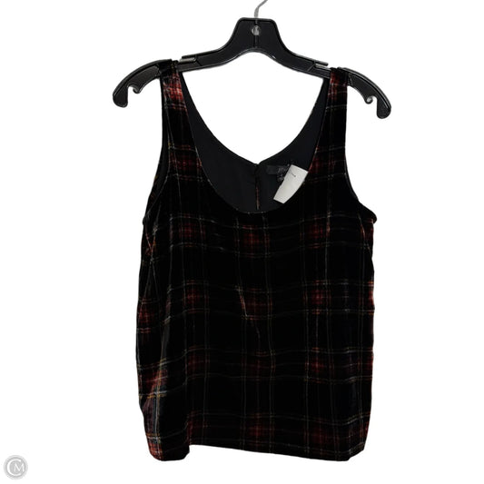 Top sleeveless By J. Crew In Plaid Pattern, Size: 2