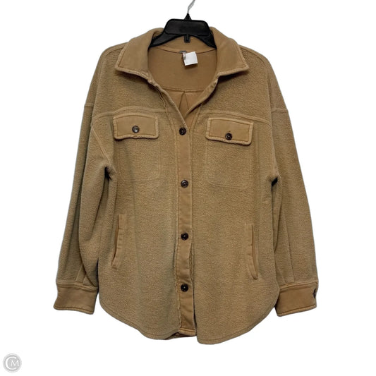 Jacket Faux Fur & Sherpa By Free People In Tan, Size: Xs