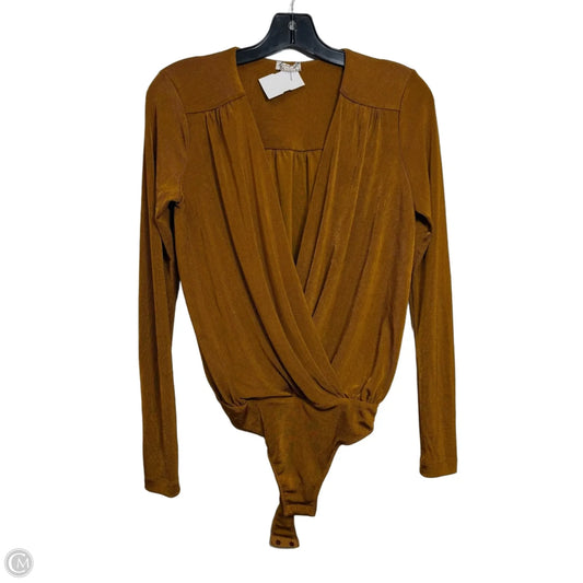Top Long Sleeve By Free People In Gold, Size: S