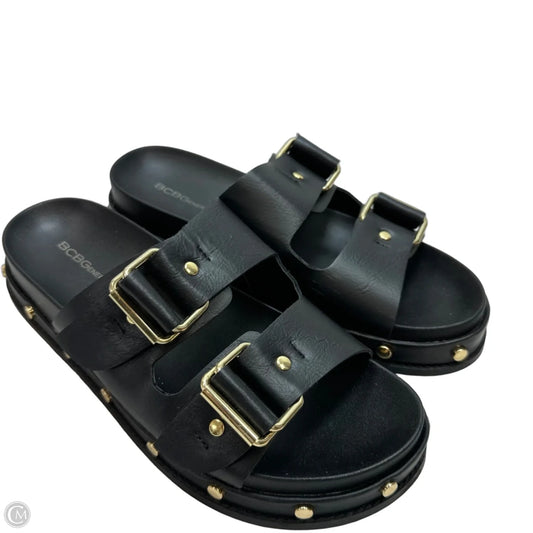 Sandals Flats By Bcbgeneration In Black, Size: 8