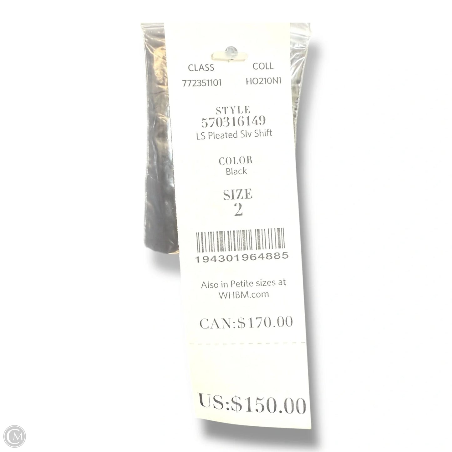 Dress Casual Short By White House Black Market In Black, Size: 2