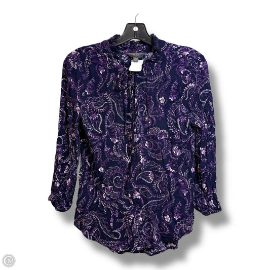Top 3/4 Sleeve By Clothes Mentor In Purple, Size: M