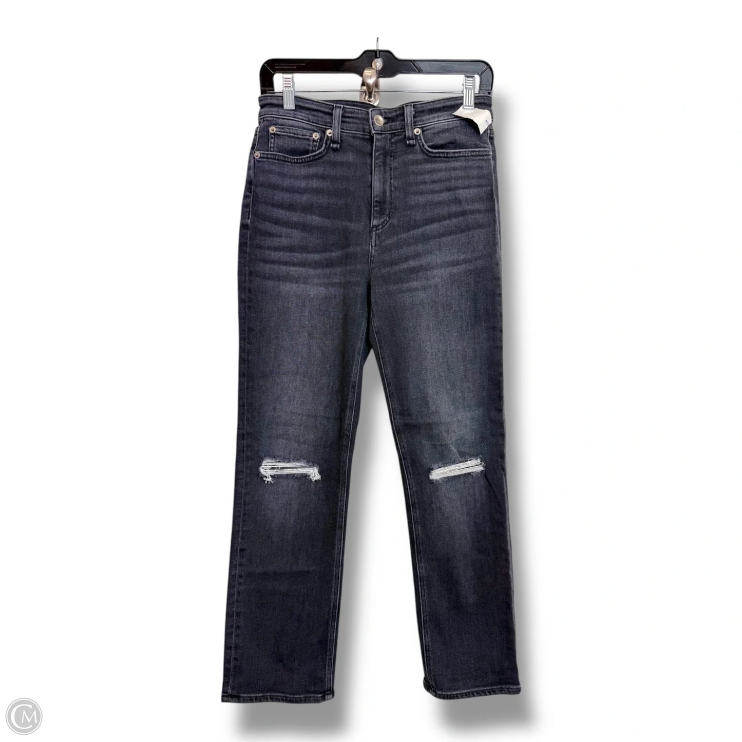 Jeans Straight By Rag And Bone In Black, Size: 2