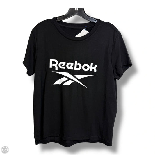 Top Short Sleeve By Reebok In Black, Size: S