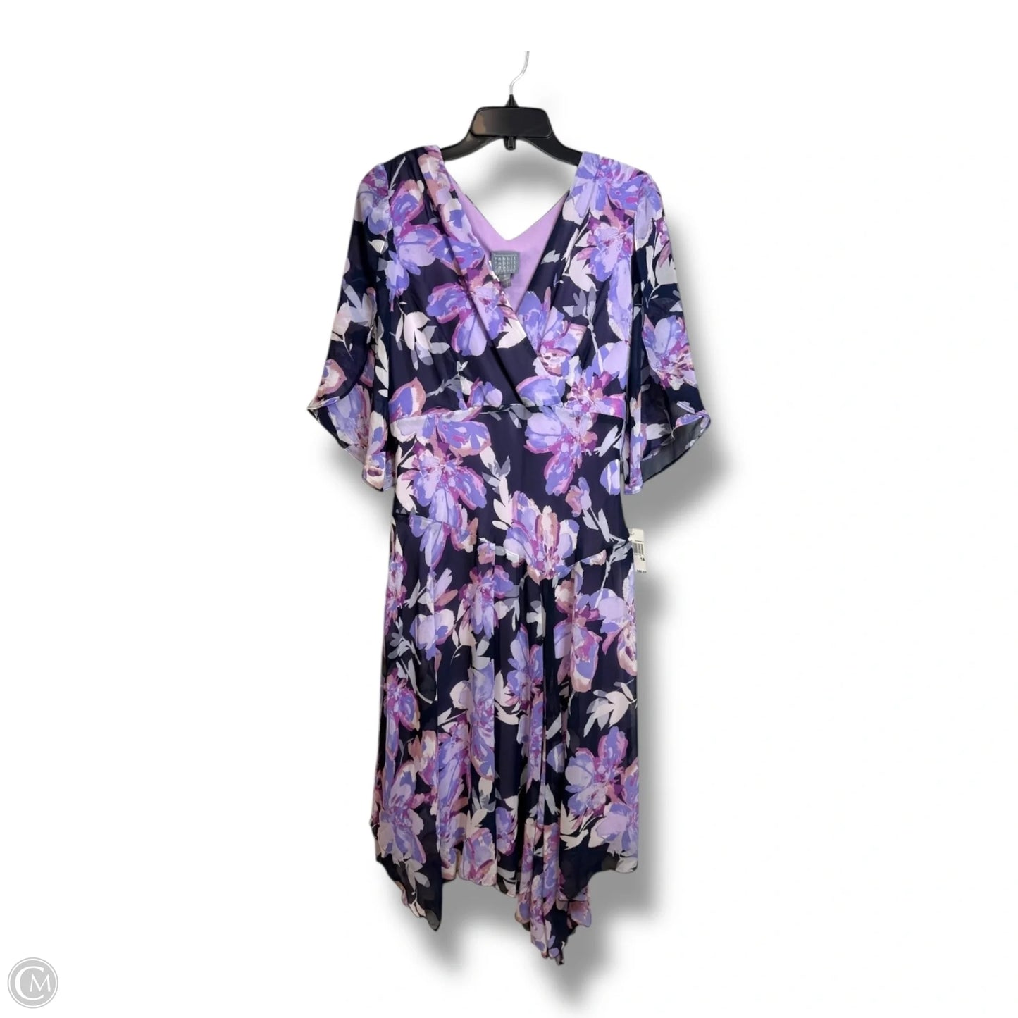 Dress Casual Midi By Rabbit In Floral Print, Size: 16