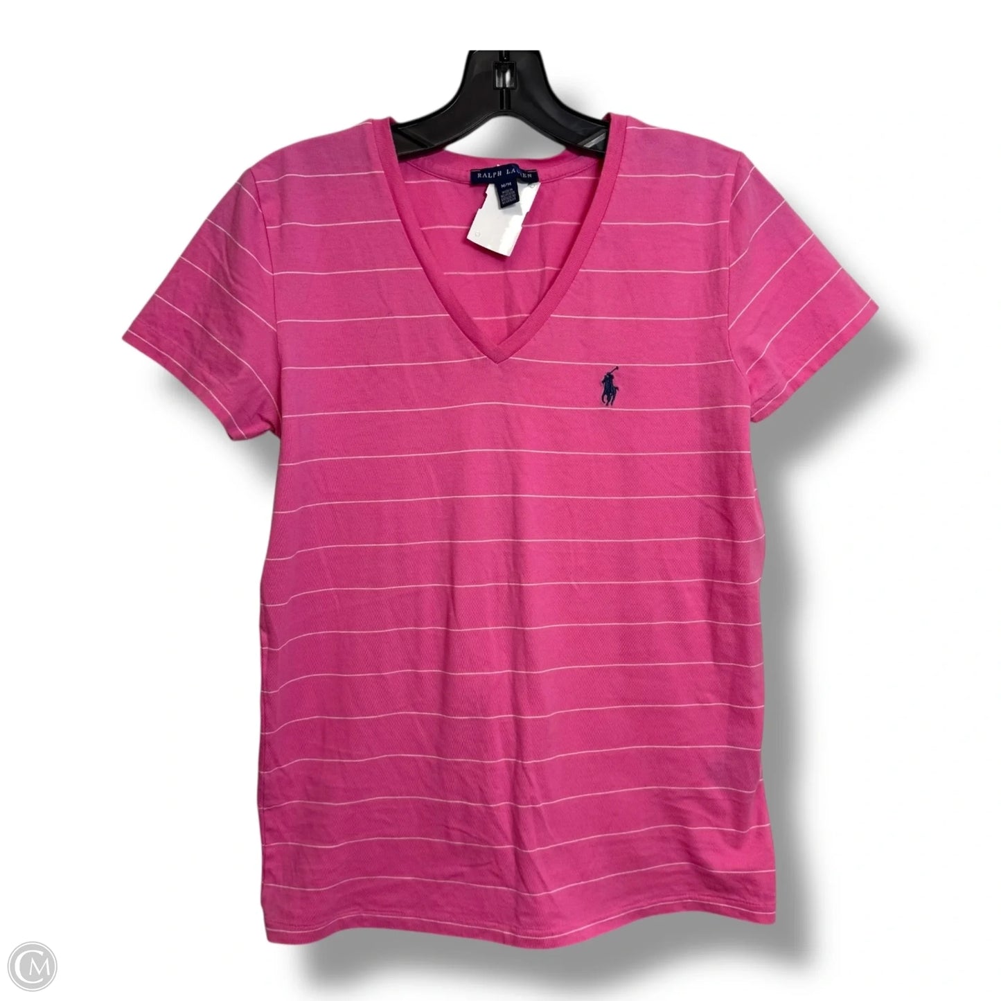 Top Short Sleeve By Ralph Lauren In Multi-colored, Size: M