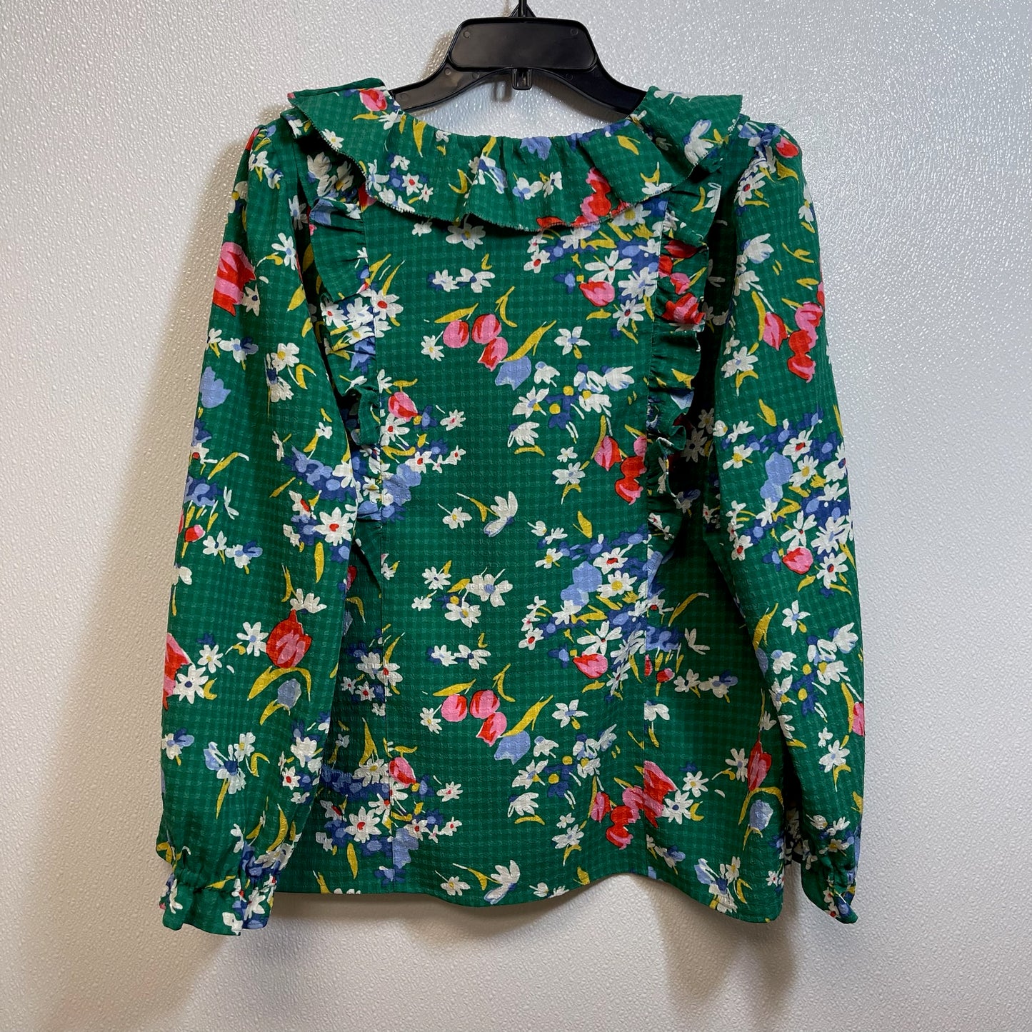 Top Long Sleeve By Loft In Green, Size: Xl