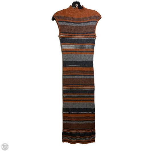 Dress Casual Maxi By House Of Harlow In Grey & Orange, Size: S