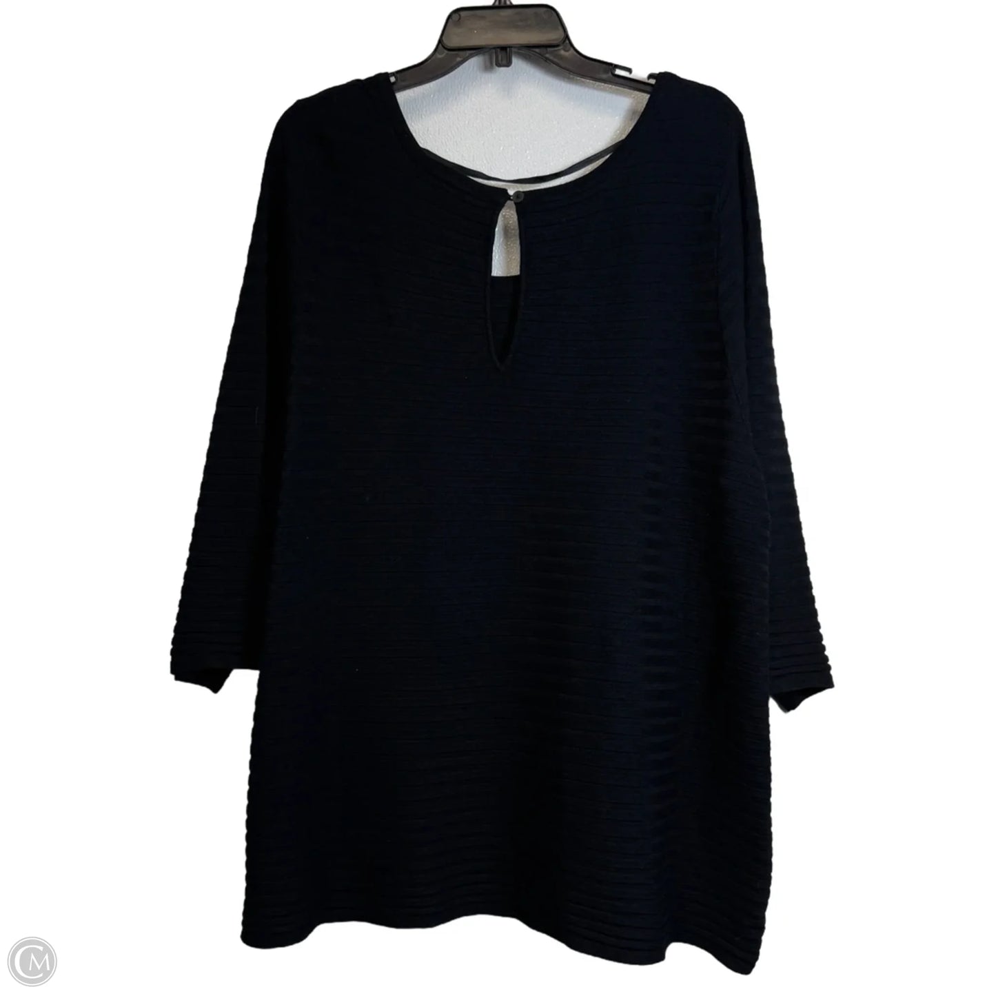 Top 3/4 Sleeve By Lane Bryant In Black, Size: 2x