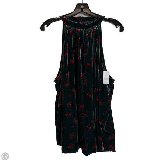 Top Sleeveless By Loft In Green, Size: Xl