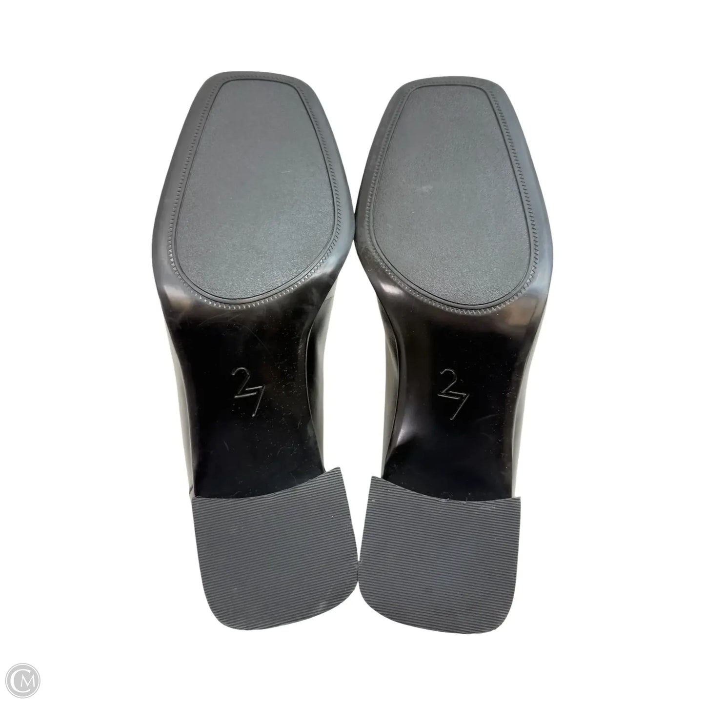 Sandals Heels Block By Clothes Mentor In Black, Size: 8