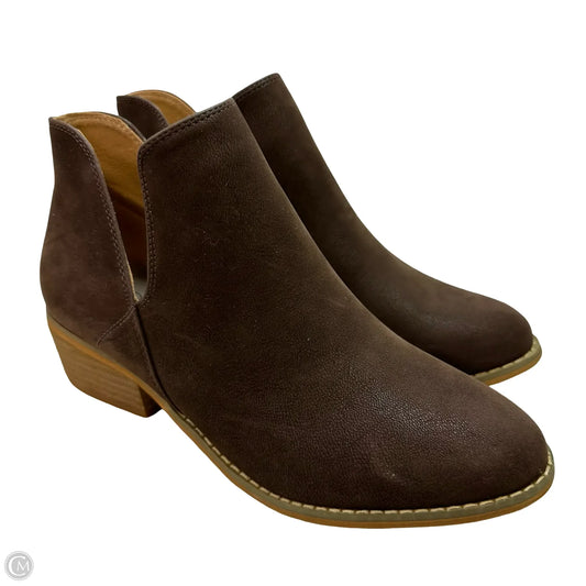 Boots Ankle Flats By Corkys In Brown, Size: 7