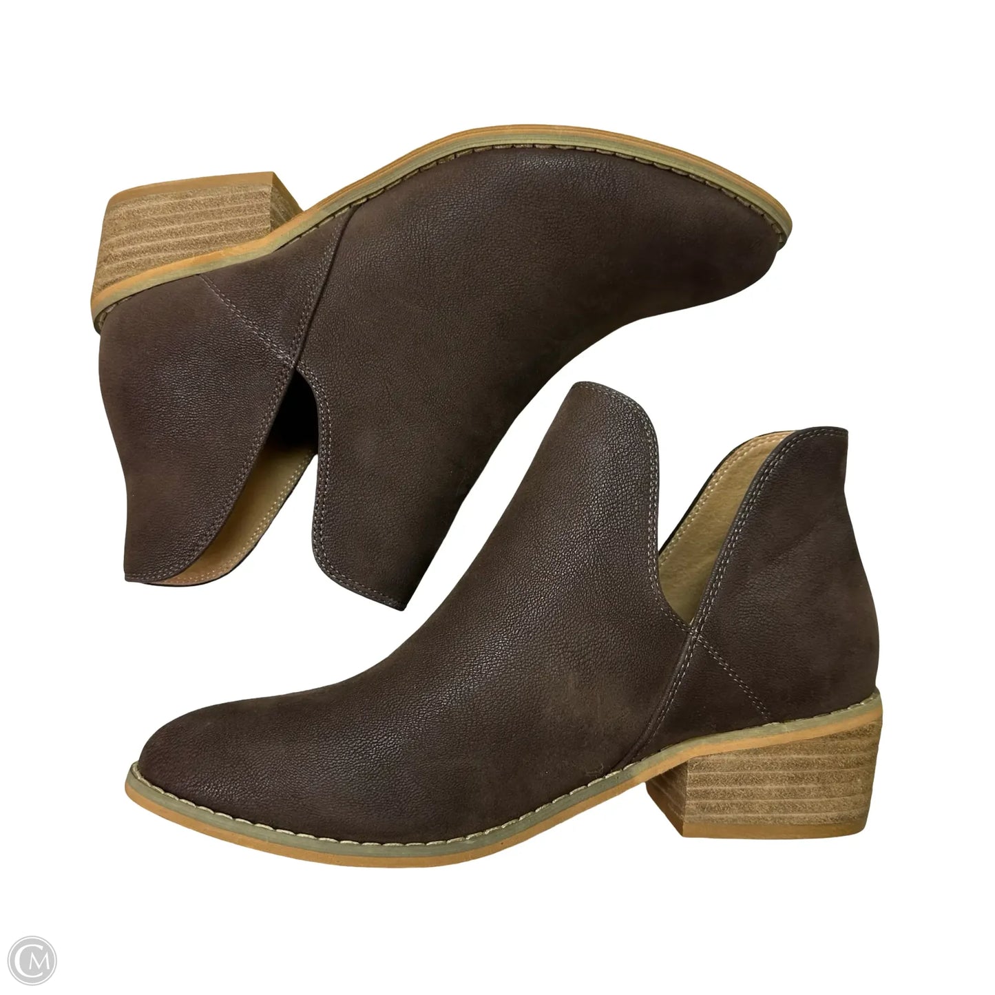 Boots Ankle Flats By Corkys In Brown, Size: 7