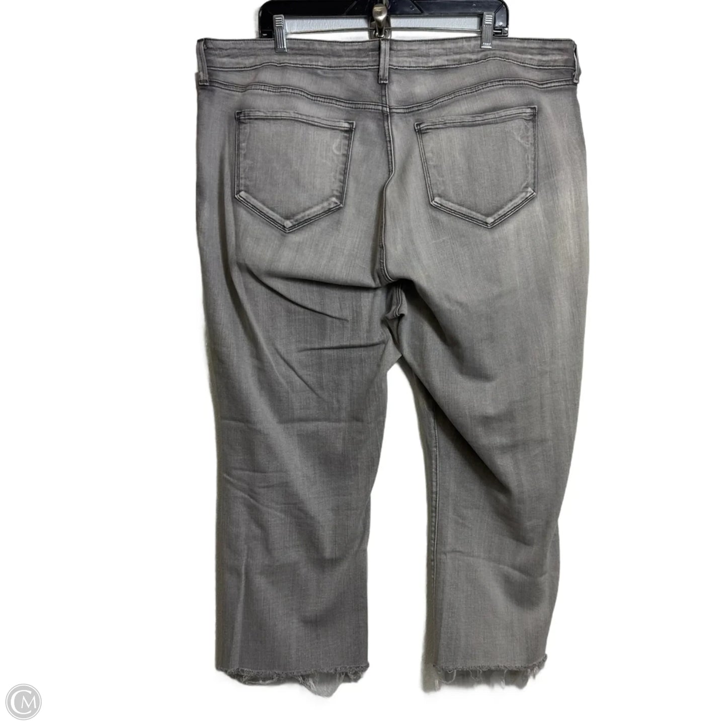 Jeans Cropped By Not Your Daughters Jeans In Grey, Size: 22