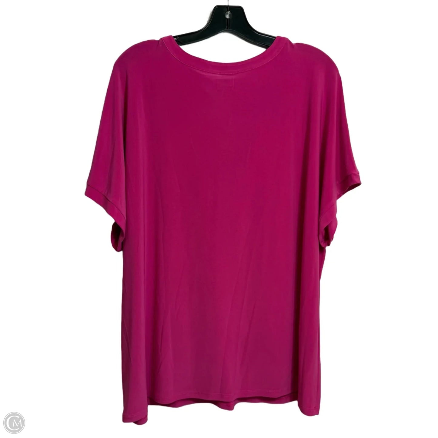 Top Short Sleeve By Anne Klein In Pink, Size: 2x